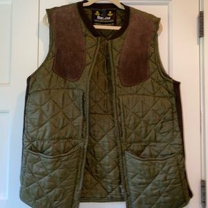 Barbour Quilted Shooting Vest Size Small
